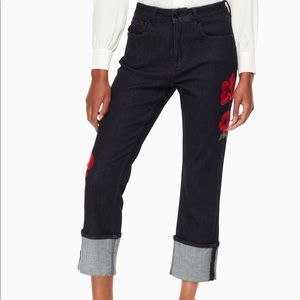 Kate Spade Poppy Embroidered Jeans